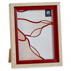 Photo frame 16515 Red Brown 18,8 x 2 x 24 cm Crystal Wood Plastic