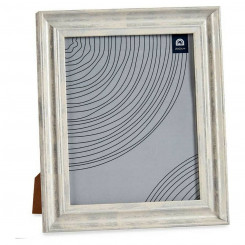 Photo frame 26 x 2 x 31 cm Crystal Silver Wood Brown Plastic Modern