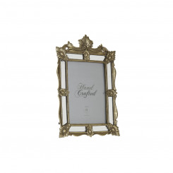 Photo frame DKD Home Decor 18,7 x 2 x 27,7 cm Mirror Champagne Crystal Resin Shabby Chic
