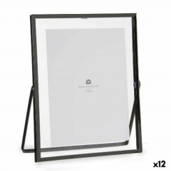 Photo frame Black Metal Glass Plastic 20,5 x 1 x 25,2 cm (12 Units)