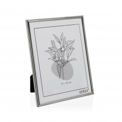 Photo frame Versa Silver Metal Minimalist 1 x 20,5 x 15,5 cm