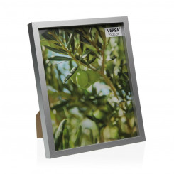 Photo frame Versa Silver 20 x 25 cm Wood MDF