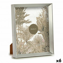 Photo frame Silver Plastic Glass (22,3 x 3,5 x 27,3 cm) (6 Units)