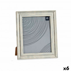 Рамка для фотографий Кристалл Серебро Дерево Коричневый Пластик (26 x 2 x 31 см) (6 шт.)