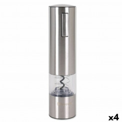 Electric corkscrew Percutti Silver Steel 9 x 10.7 x 32.1 cm (4 Units)