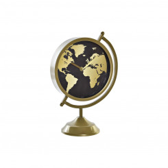 Настольные часы DKD Home Decor Кристалл Золотая Металл Карта мира (22 х 12 х 31 см)