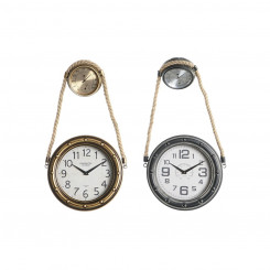 Настенные часы DKD Home Decor Crystal Iron Vintage 2 шт. (28,5 x 8 x 50 см)