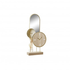 Lauakell DKD Home Decor Mirror Natural Golden Metal MDF (26 x 8 x 53 cm)