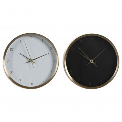 Настольные часы DKD Home Decor 25,7 x 4,2 x 25,7 см Lady Golden Aluminium (2 шт.)