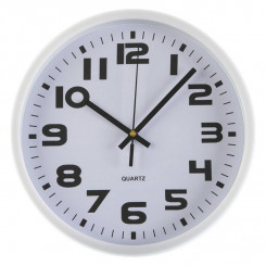 Настенные часы белые пластиковые (3,8 х 25 х 25 см)