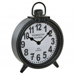 Table clock DKD Home Decor Dark grey 18,5 x 5,5 x 26 cm Iron