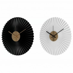 Настенные часы DKD Home Decor Черно-Белые Утюг 30 x 4 x 30 см Модерн (2 шт.)