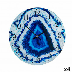 Настенные часы Marble Blue Crystal 30 x 4 x 30 см (4 шт.)