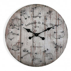 Wall Clock Versa MDF Wood/Metal (5 x 60 x 60 cm)