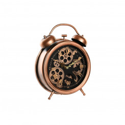 Настольные часы DKD Домашний декор Кристалл Медь Алюминий Железо Винтаж