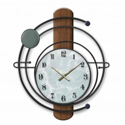 Настенные часы DKD Home Decor Черный Железо МДФ Дерево (60 x 4,5 x 60 см)