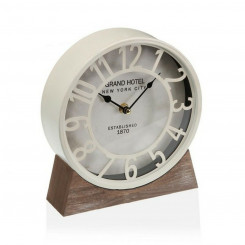 Настольные часы Versa White MDF Wood (20 x 20 x 6 см) (Ø 20 см)