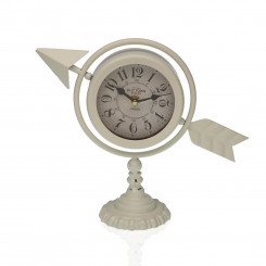 Настольные часы Versa White Полная стрелка Металл (23 х 16 х 8 см)
