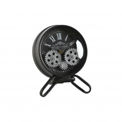 Настольные часы Home ESPRIT Black Silver Metal Crystal 16,5 x 11 x 21 см