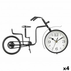 Настольные часы Велосипед Чёрный Металл 33 x 21 x 4 cm (4 штук)