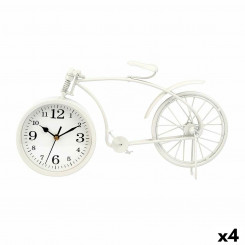 Zegar stołowy Jalgratas Valge Metall 38 x 20 x 4 cm (4 Ühikut)