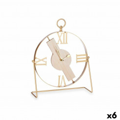 Zegar stołowy Must Metall Puit MDF 21 x 27 x 7 cm (6 Ühikut)