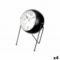Настольные часы Чёрный Металл 18 x 21 x 12 cm (4 штук)