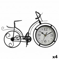 Zegar stołowy Jalgratas Must Metall 33 x 22,5 x 4,2 cm (4 Ühikut)