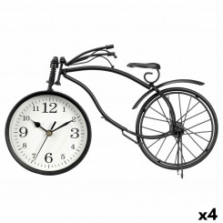 Zegar stołowy Jalgratas Must Metall 36 x 22 x 7 cm (4 Ühikut)