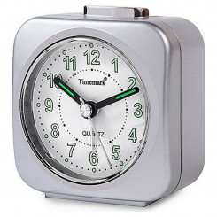 Аналоговые часы-будильник Timemark Серебристый (9 x 8 x 5 cm)