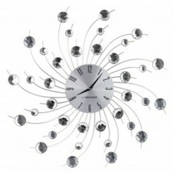 Wall clock Esperanza EHC004 Black/Silver Silver Metal 150 cm