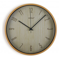 Настенные часы Versa Wood Пластиковая масса 4,3 х 30 х 30,3 см