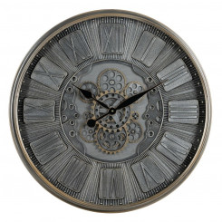 Wall clock Gray Crystal Iron 69.5 x 9 x 69.5 cm (3 Units)