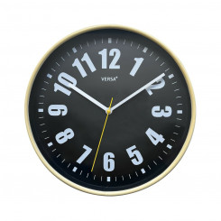 Настенные часы Versa Black Пластиковая масса 4 х 30 х 30 см