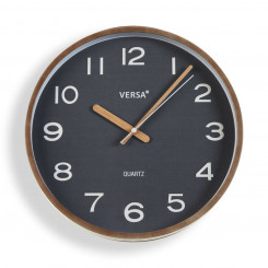 Wall clock Versa Gray Plastic Quartz 4.3 x 30 x 30 cm