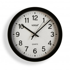 Настенные часы Versa Black Plastic Quartz 4,3 x 30 x 30 см