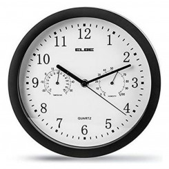 Wall clock ELBE RP1005N White/Black
