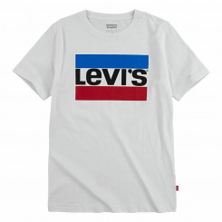 Laste lühikeste varrukatega T-särk Levi's Sportswear Logo Valge