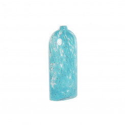 Vase DKD Home Decor Crystal Blue Mediterranean (12,5 x 6,5 x 28 cm)