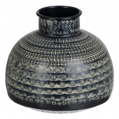 Vase 20,5 x 20,5 x 18 cm Black Aluminium
