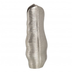 Vase Metal Silver 17 x 9 x 44 cm