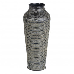 Vase 20 x 20 x 49,5 cm Black Aluminium
