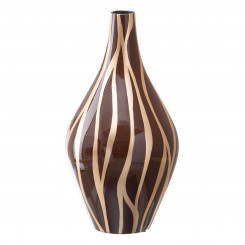 Ваза Zebra Ceramic Golden Brown 23 x 23 x 43 см