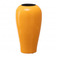 Vase Ceramic 18 x 18 x 32 cm Yellow