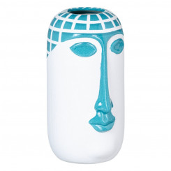 Vase 14,5 x 13 x 24,5 cm Ceramic Blue White