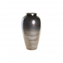 Vase DKD Home Decor Crystal Aluminium Multicolour 29 x 29 x 52 cm Modern