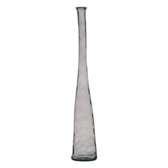 Vase Gray recycled glass 18 x 18 x 120 cm