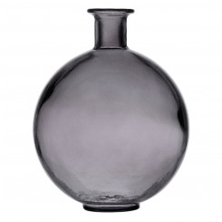 Vase Gray recycled glass 20 x 20 x 25 cm