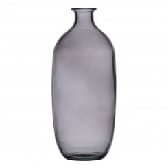 Vase Gray recycled glass 13 x 13 x 31 cm