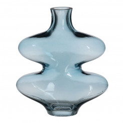 Vase Blue Crystal 18 x 7.5 x 21.5 cm